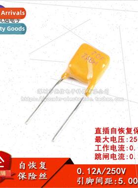 250V 0.12A PPTC Inline Resettable Fuse/Fuse 120mA Pin Spacin