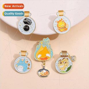 brooch bad Korea metal fire small the around anime and Japan