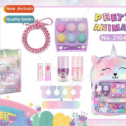 New backpack childrens cosmetics toys set girls makeup powde