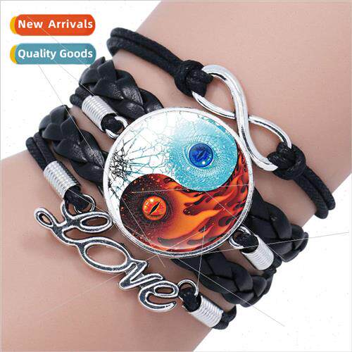 Chinese Elements Yin Yang Tai Chi Handmade Knitted Multi-Lay