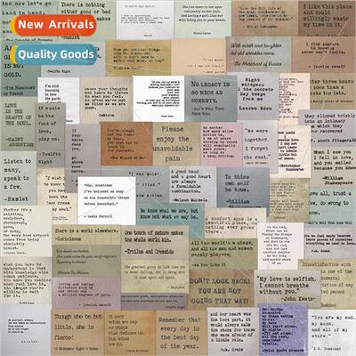 60pcs of retro inspirational celebrity quotes graffiti stick