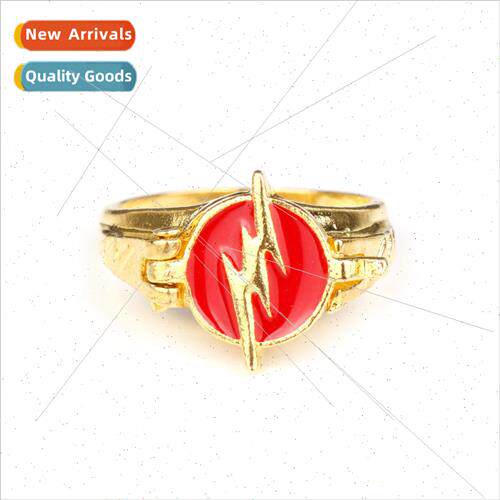 Movie and TV s the flash flash ring reversible flash logo ri