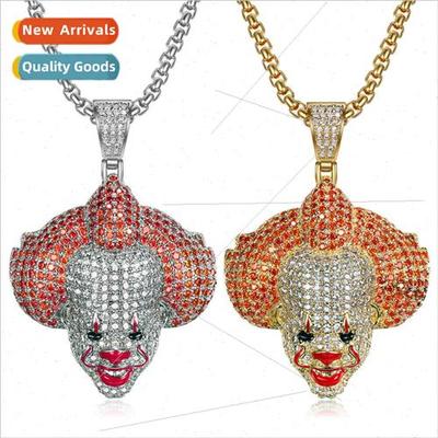 Geun  new hip-hop  circus clown inlay pendant fashion jewelr