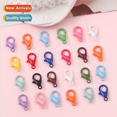 10pcs colorful alloy spray paint 302 lobster clasp pendant c