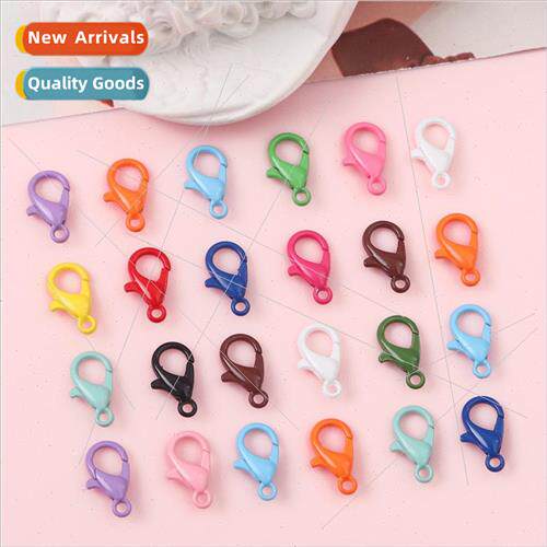 10pcs colorful alloy spray paint 302 lobster clasp pendant c