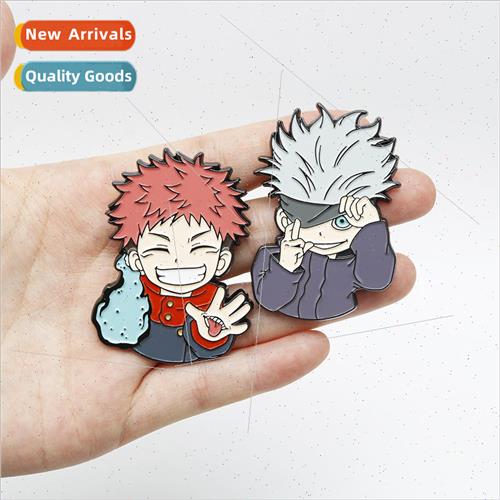 Binary Japanese Anime Mantra Back to War Alloy Badge Gijo Go