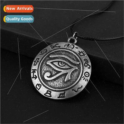 Game of Thrones Horus Eye Necklace Round Eye Graphic Pendant