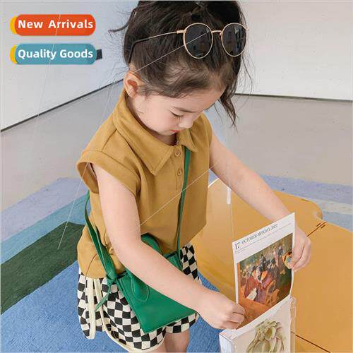 Childrens Polo shirt 2022 summer Korean  of breathable stch