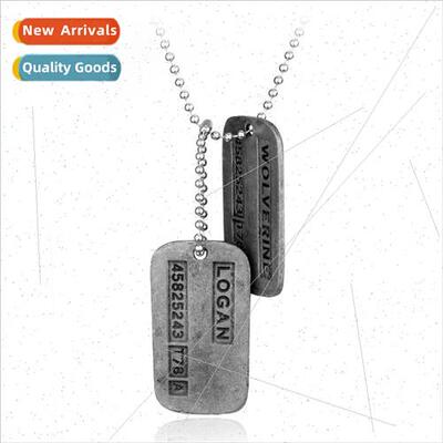 X-Men Wolverine wolverine necklace double tag pendant movie