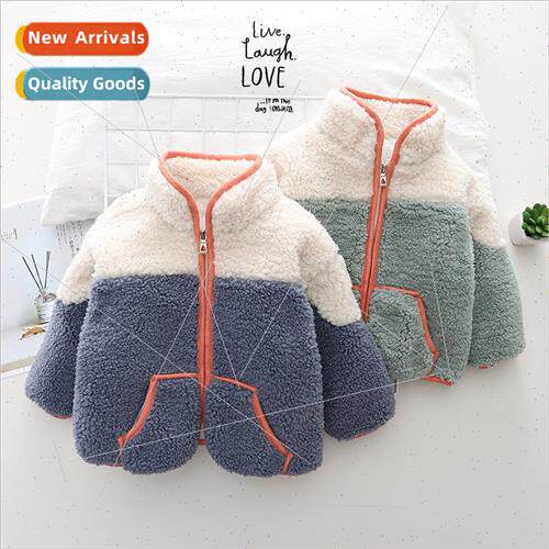 Boys winter coat sweater sweater Korean  of the padded thick