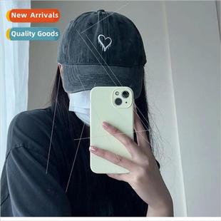 sun brim summer bent female hat retro washed new and Spring