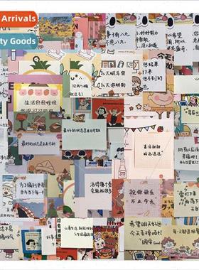 35pcs of healing text sticky note stickers decorative luggag