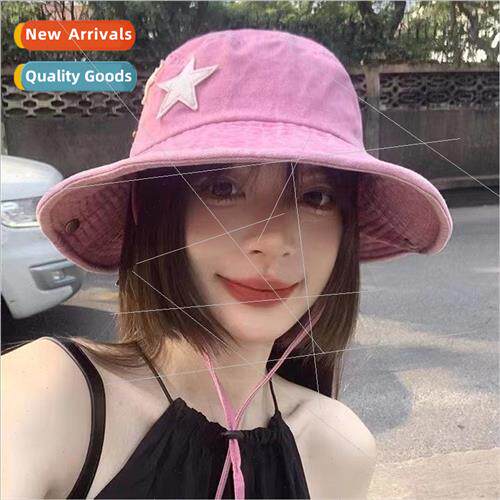 American retro stars western cowboy hat women show face smal