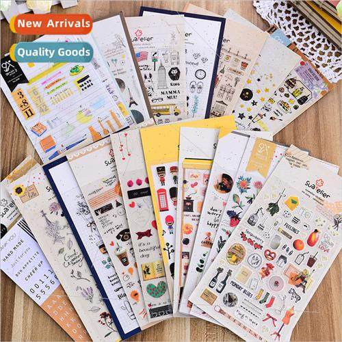 A43 Korea Stickers PVC Decoration Cute Animal Cartoon Diary