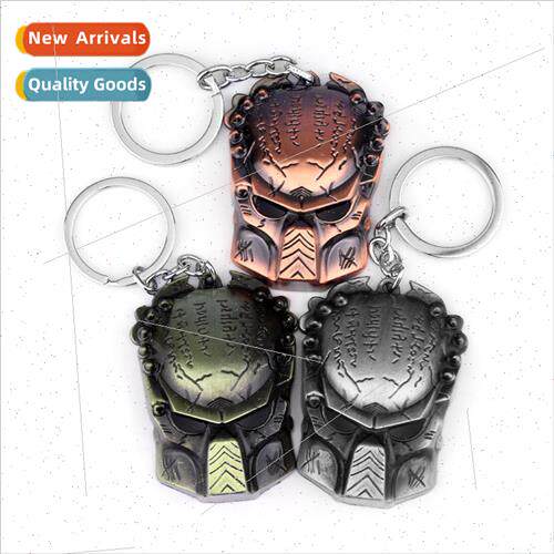 AVP Alien vs. Iron Warrior mask keychain pendant car accesso