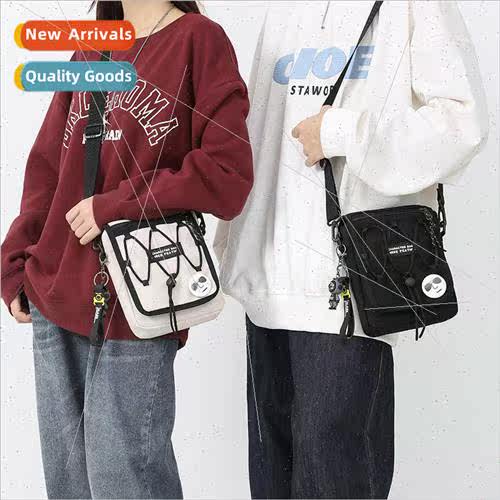 Casual ins small square bag female 2023 new canvas ladies sh