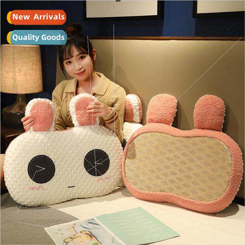 Big-eyed rabbit panda eyes lumbar pillow ice cool  belly pil