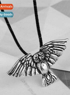 Fashion retro owl pendant necklace nd clothing decoration je