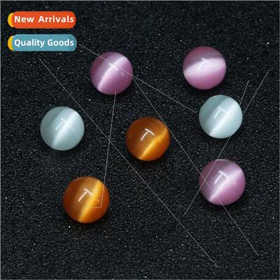 Pink cats eye stone white cats eye beads loose beads round b