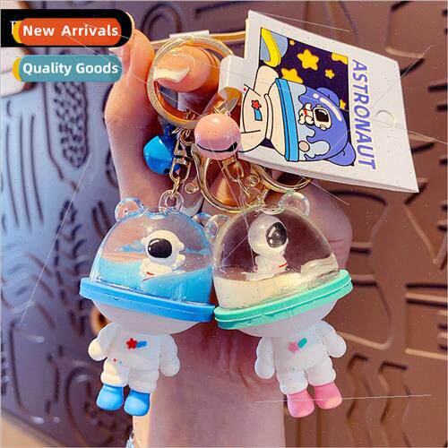 Cartoon into the oil floating quicksand bottle astronaut bea
