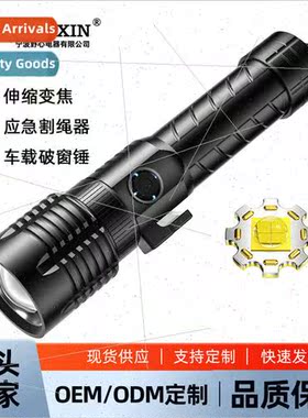 LED Outdoor ghting Type-C Rechargeable Multifunction Flashli