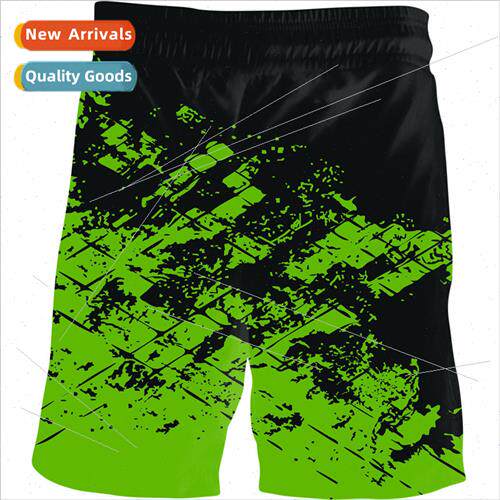 2023 Summer Trend Mens Casual Short Sleeve Gradient Color 3D