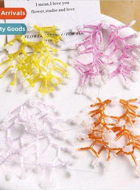 ins small fresh long tassel branch flowers diy handmade weav