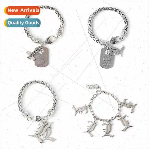 Anime  Death Note Death Note cross L logo pendant alloy brac