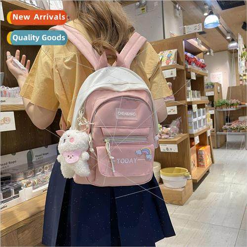 Korea small backpack female 2022 new ins cute girl lightweig
