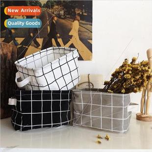 fashion cotton and Creative storage zakka linen basket home