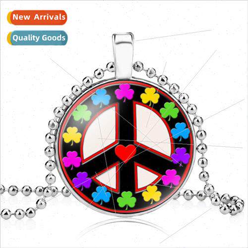 Fashion Jewelry Anti War Peace gn Necklace Crystal Alloy Pen
