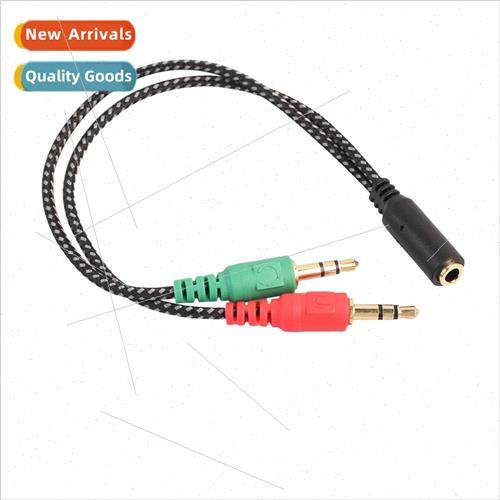 Gold-plated connector with preparation net 3.5 two male to o