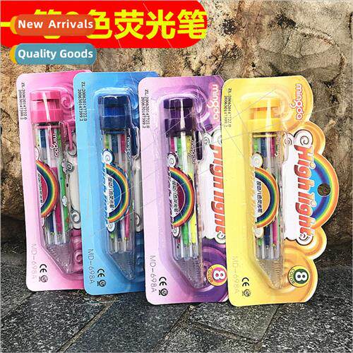 Minda Flash Pen MD-698A Push Action Multi-color Pen-Highligh
