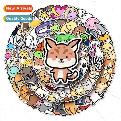 100 cartoon animals children stickers cute diy cell phone ca