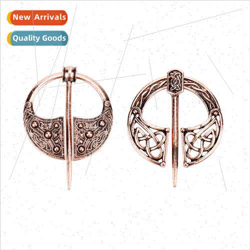 Popular Jewelry Vintage Viking Brooch Creative Hollow Celtic