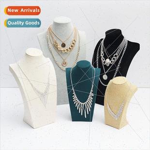 Stand Display Jewelry Neck Sta Velvet Model Necklace
