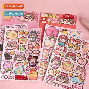 stickers flash series goo handb square card pixel Penta film