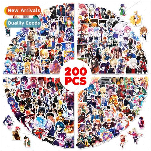 200 anime mashup stickers luggage helmet car stickers anime