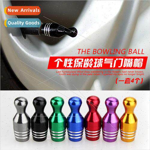 Personalized Metal Bowling Ball Valve Cap Valve Core Aluminu