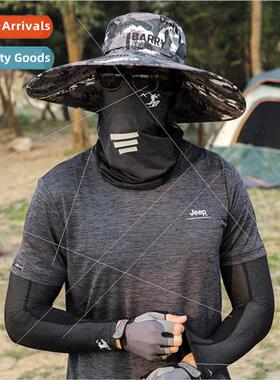 Sun hat mens summer hat top removable breathable sun hat ice