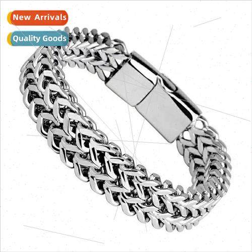 Titanium steel bracelet mens 4X8 bracelet stainless steel me