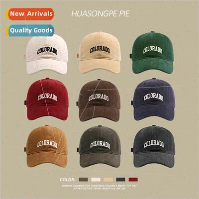 Korea Hundred abrasion baseball cap female show face small f