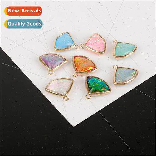 Double-sided cloud fan pendant diy handmade earrings earring