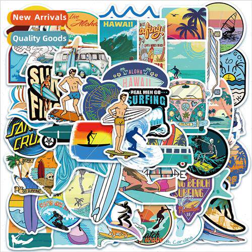 Summer outdoor sea surfing beach stickers decals waterproof