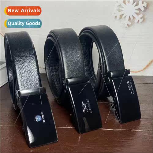 Outdoor acrylic belt mens automatic buckle business belt ver