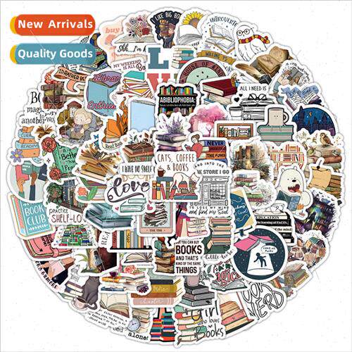 100 cartoon reading children stickers cell phone case luggag
