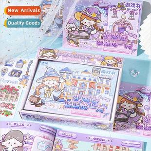 ttle Witch Dickys Day Game Book Stickers Cute Girls Play Hou