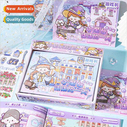 ttle Witch Dickys Day Game Book Stickers Cute Girls Play Hou