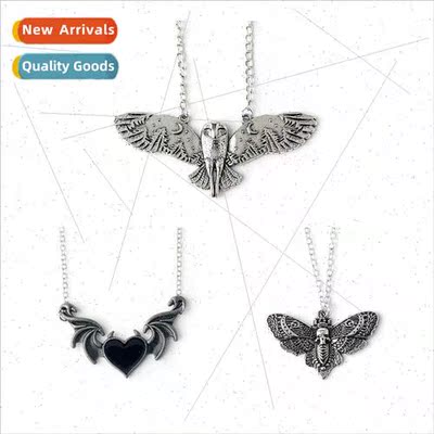 New Devil Wings Love Necklace Punk Vintage Owl Butterfly Pen