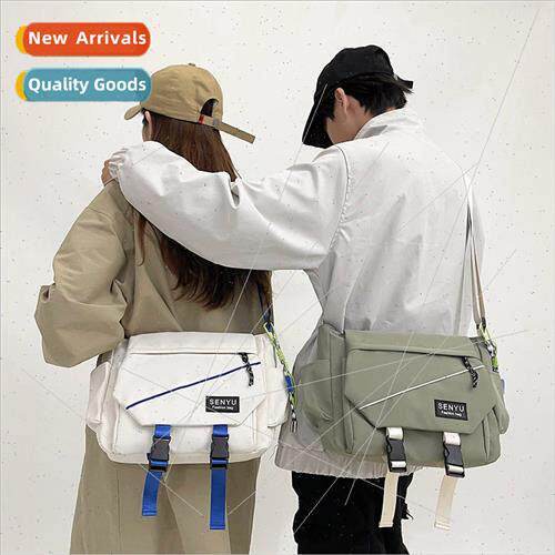 ins flap mens shoulder bag new casual large-capacity crossbo